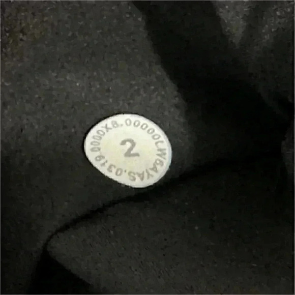 Lululemon Pant Noir Black Women's 2 Crop Wide Leg Tie Waist - Picture 3 of 3